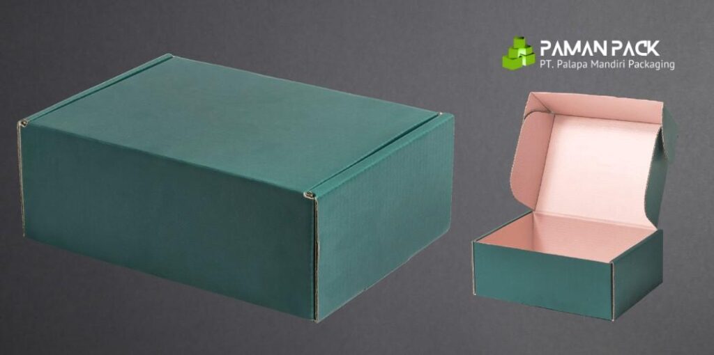 kardus custom warna hijau