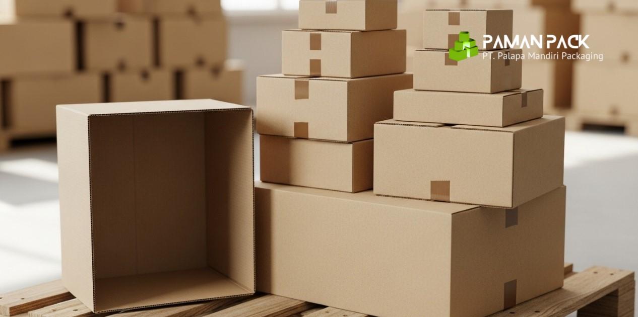 kardus polong dengan berbagai bentuk