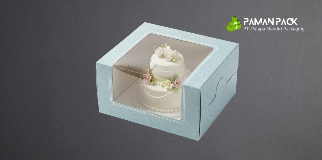 kotak kue minimalis transparant