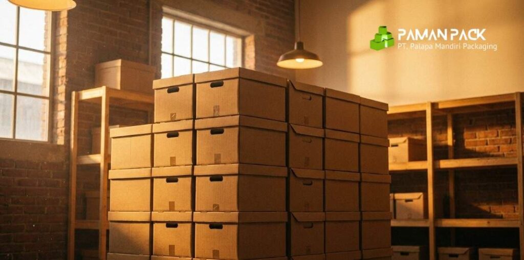 tumpukan box arsip