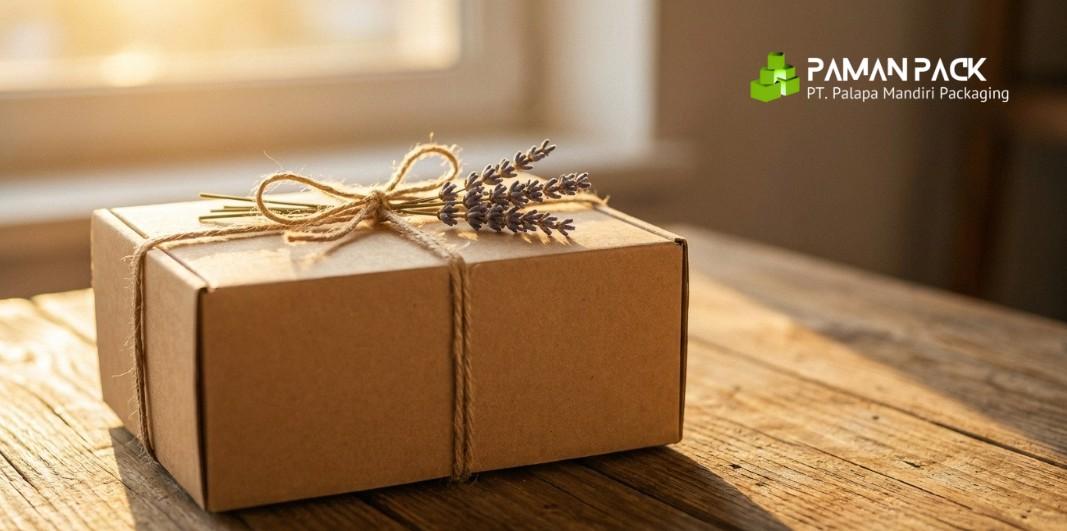 Sebuah kotak hampers cantik dan ramah lingkungan