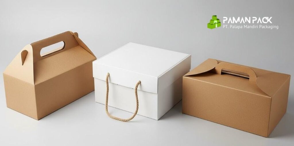 hamper box handle kemasan cetak custom
