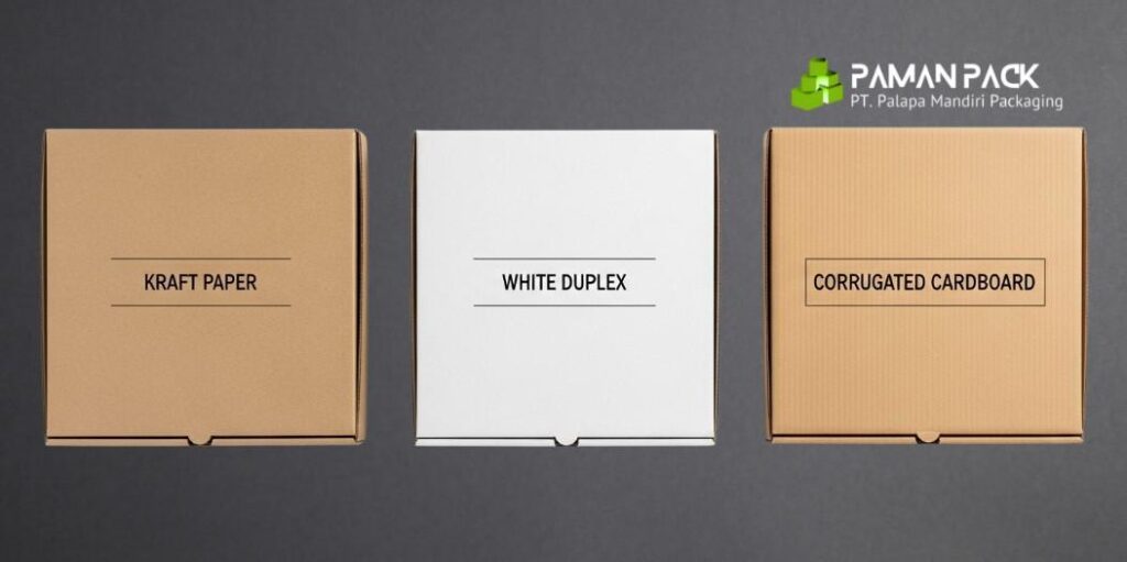 kardus pizza berdasarkan jenisnya
