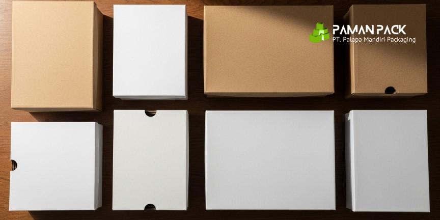 kardus sepatu berbagai ukuran