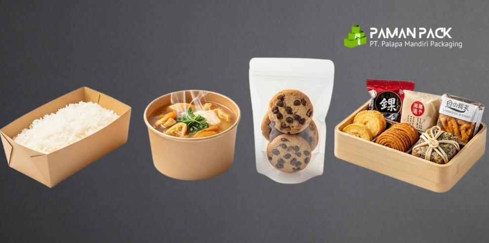 berbagai kemasan makanan