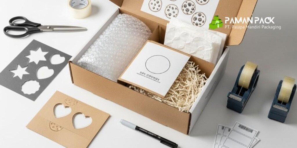 buat kemasan hampers kue
