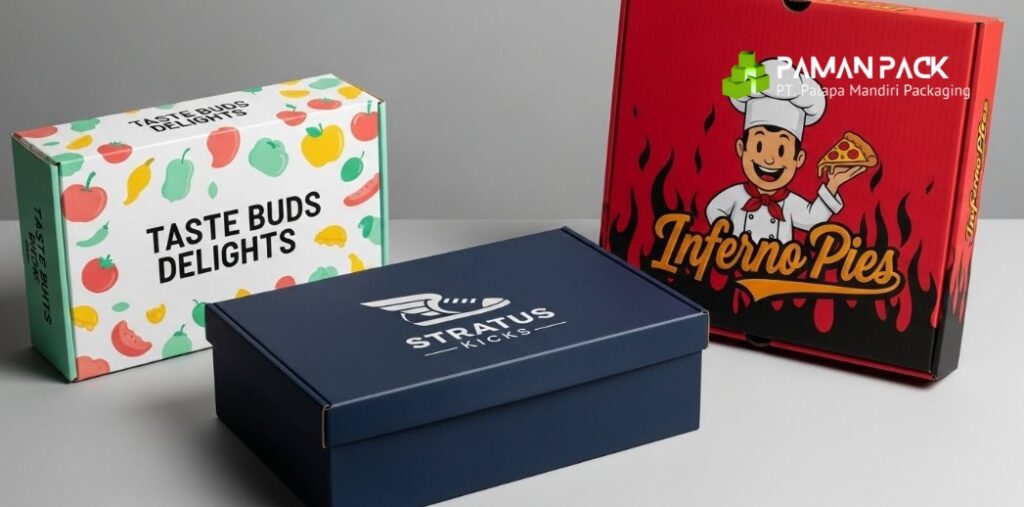 custom printed berbagai kardus
