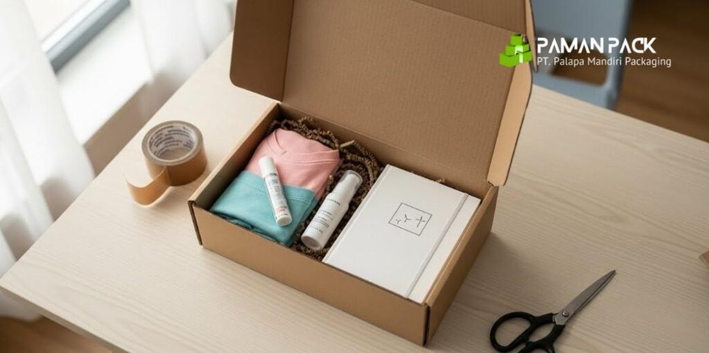 mailer box berisi bingkisan