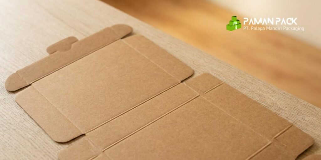mailer box sebelum dilipat