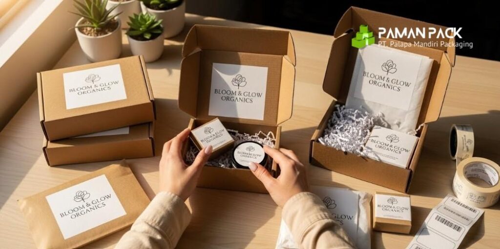 mailer box untuk produk kosmetik