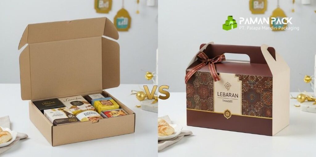 berbagai macam kardus parcel lebaran