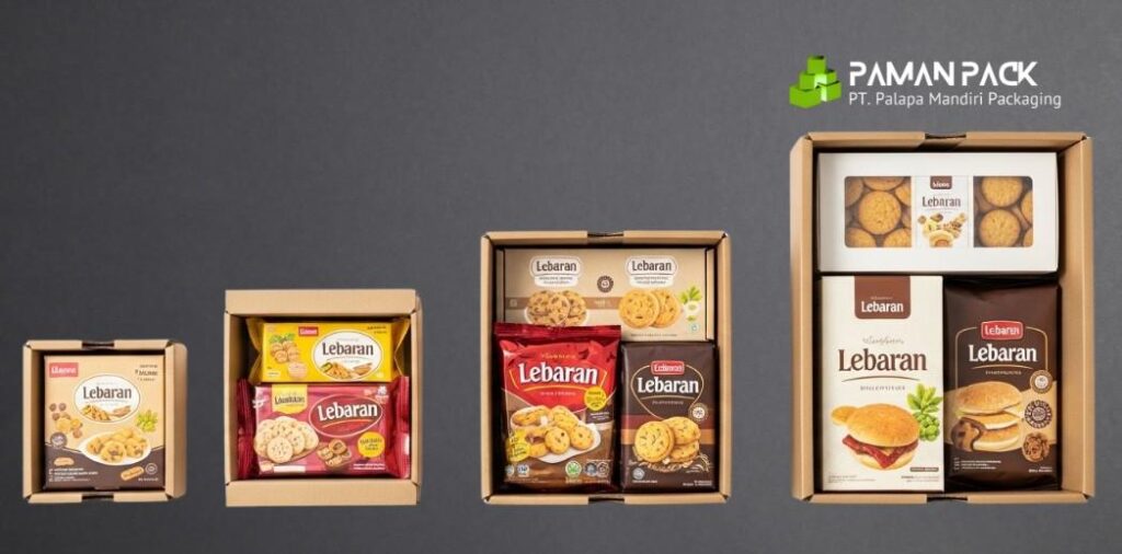 berbagai ukuran kardus parcel lebaran
