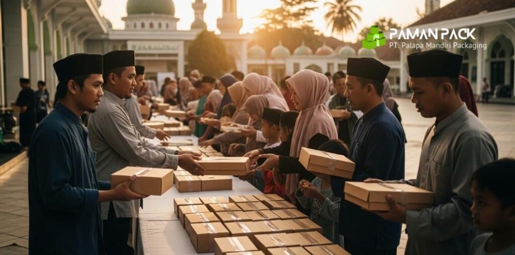 berbagi takjil menjelang buka puasa