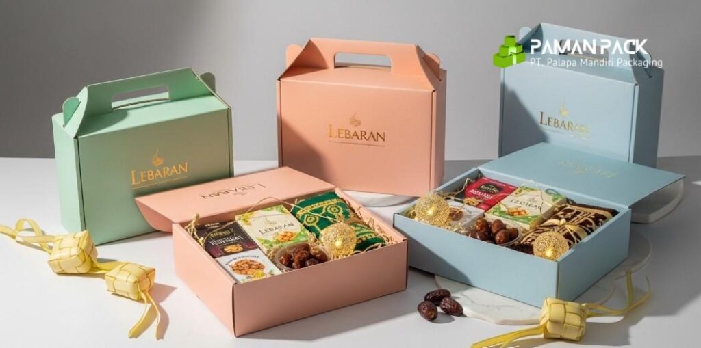 kardus custom lebaran berwarna
