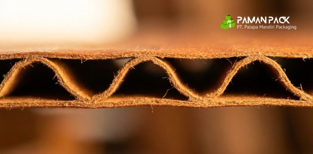 foto detail kardus single wall