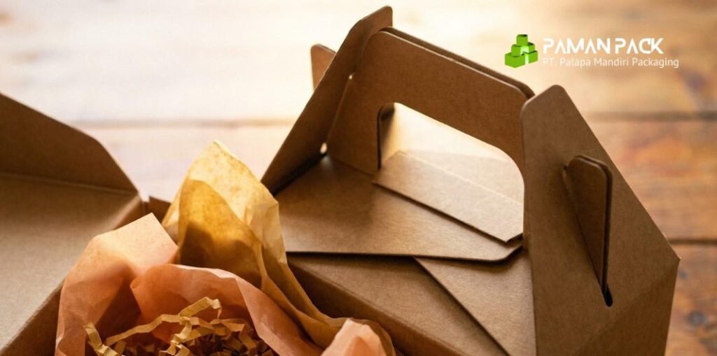 kardus hampers berbentuk carry pack