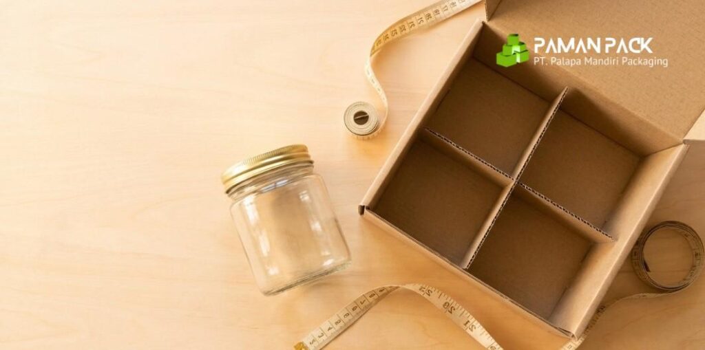 kardus hampers dengan kotak sekat