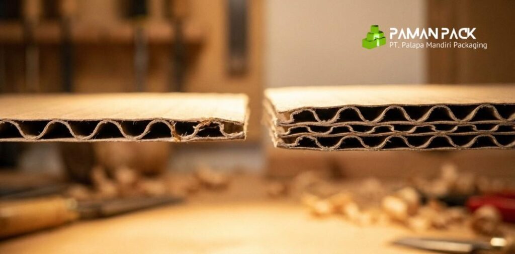 perbedaan kardus single wall dan double wall