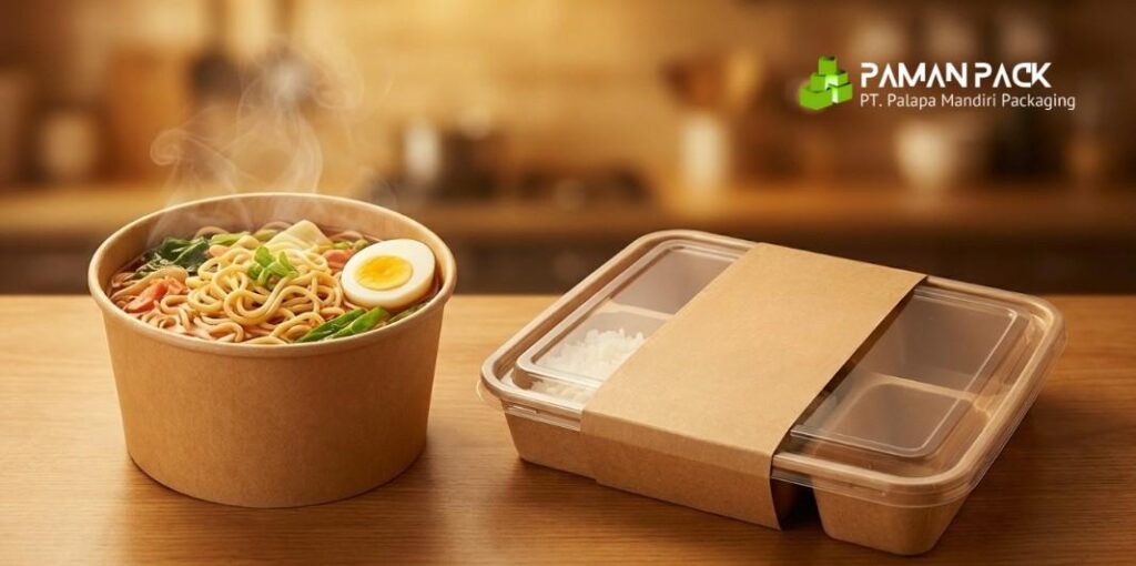 Perbandingan fungsi mangkuk bowl dan bento bersekat.