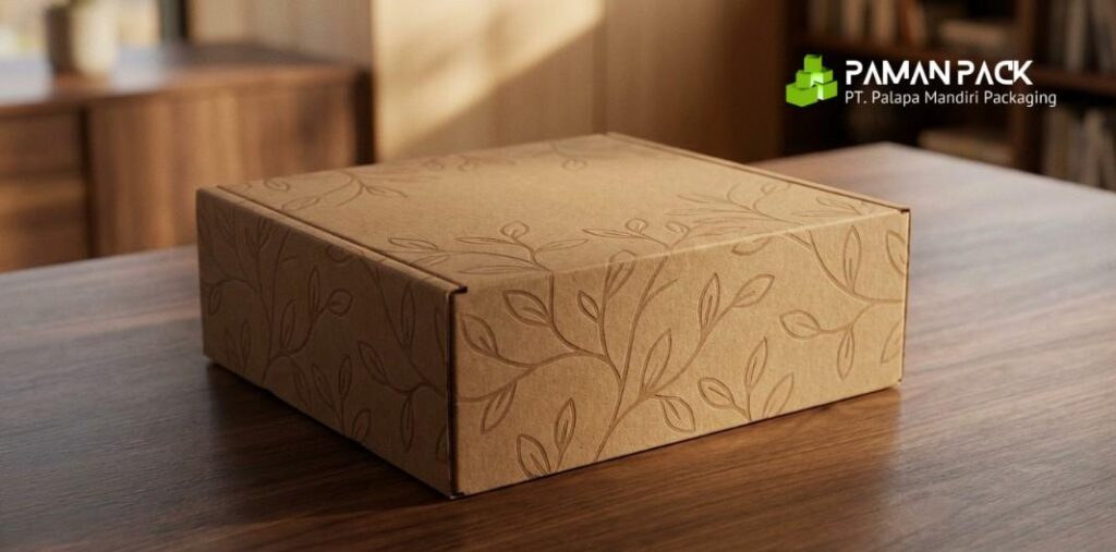 custom kardus motif daun