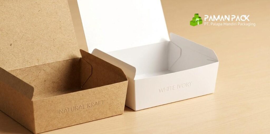 jenis bahan kardus untuk snack