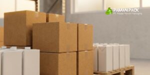 kardus susu siap dipacking