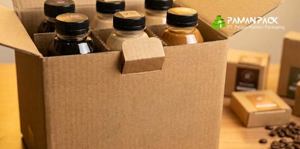 kardus botol custom untuk bisnis UMKM
