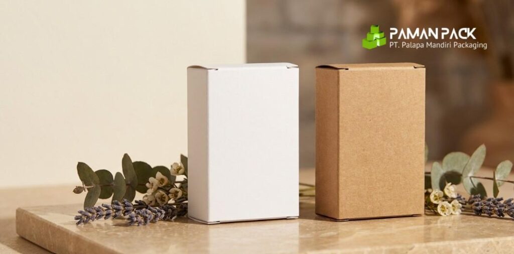kertas kraft dan kertas ivory untuk packaging sabun