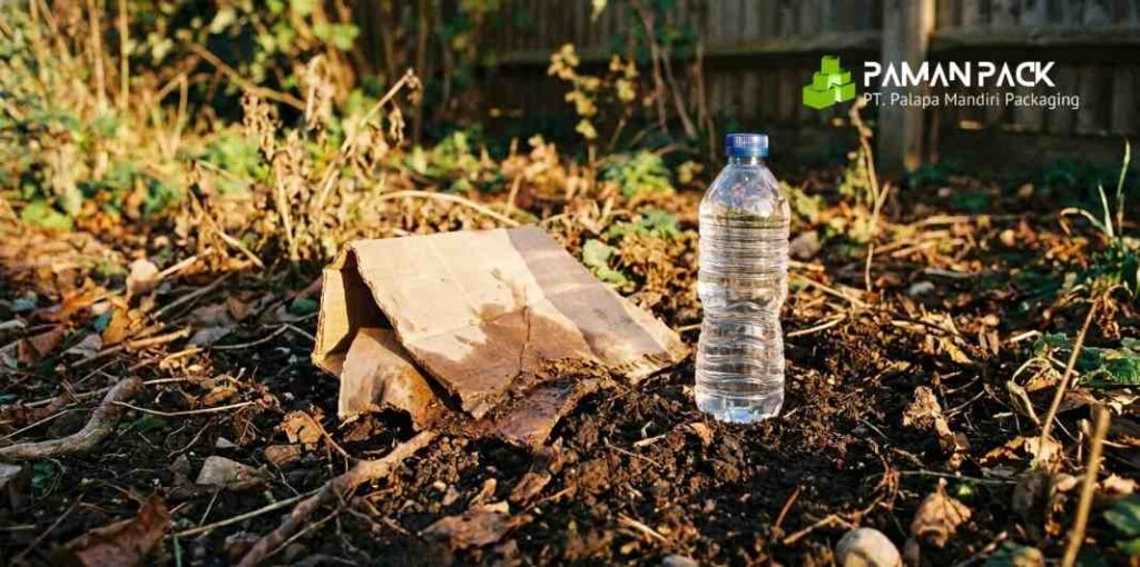 limbah kardus dan plastik